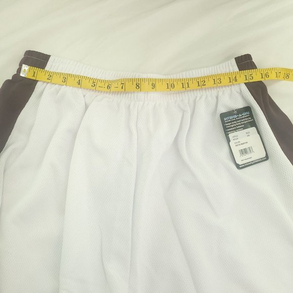 Intensity Athletics Mens White 9 Diamond Panel Pull On Basketball Shorts Sz 3XL - Picture 5 of 12